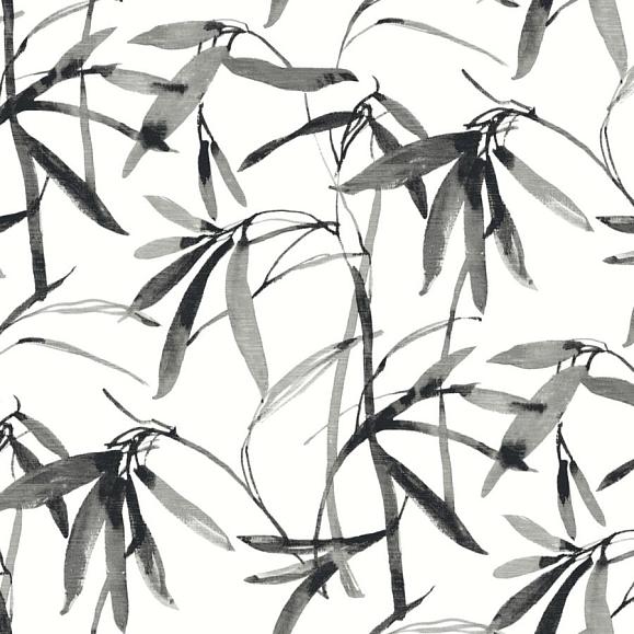 Обои York BW3843 Bamboo Ink Black/White
