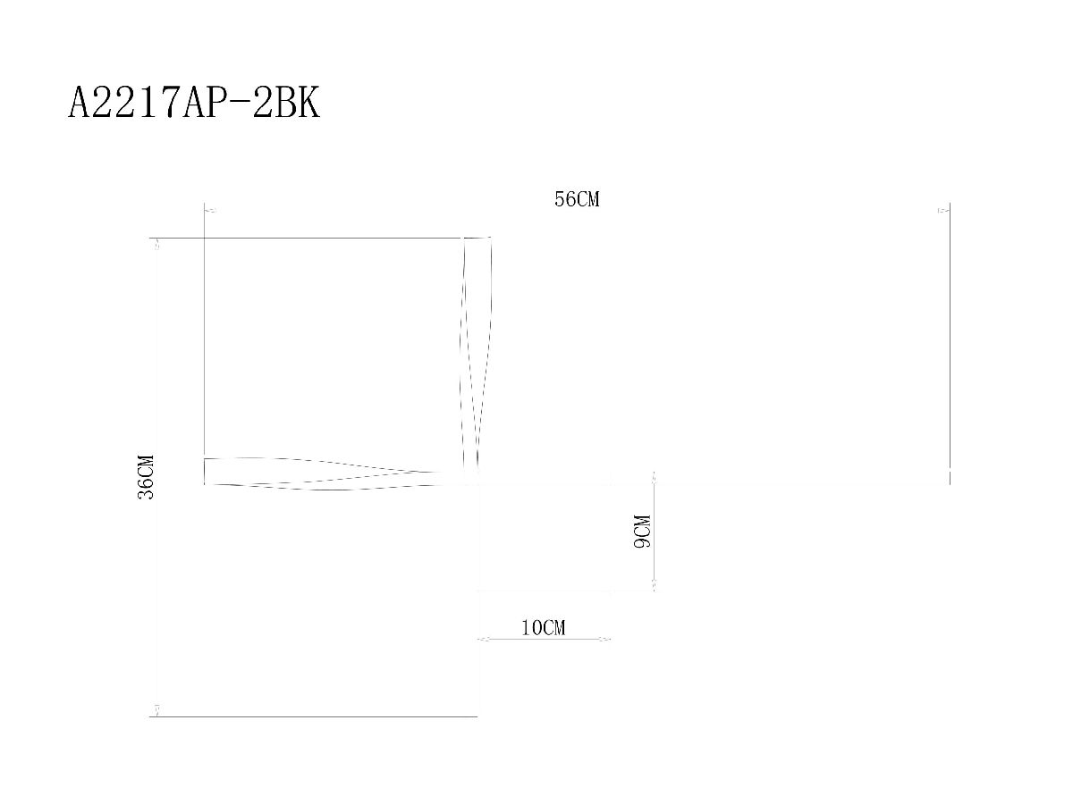 Настенный светильник Arte Lamp Acrux A2217AP-2BK