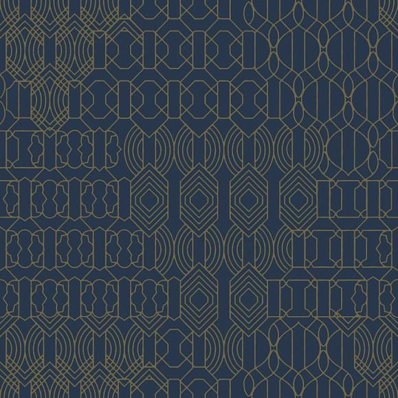 Обои York BO6673 Modern Chandelier Navy