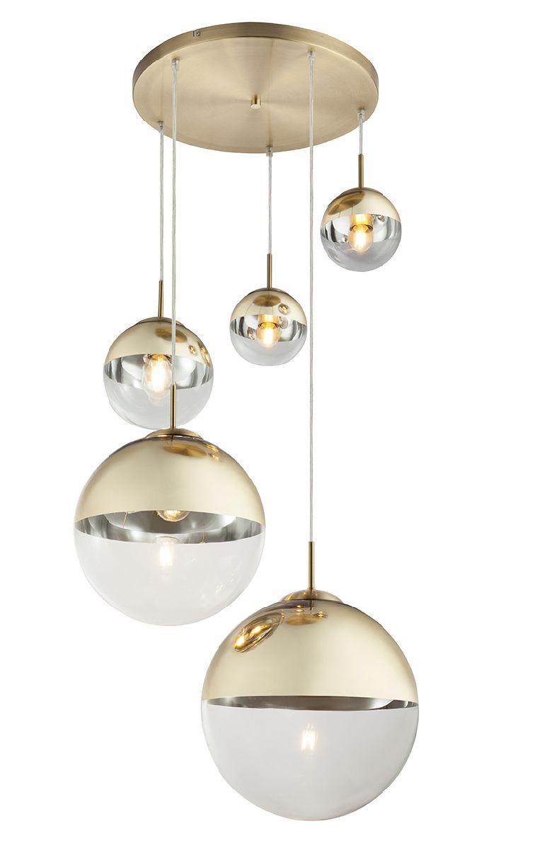 Подвесной светильник Toplight Glass TL1203H-05GD