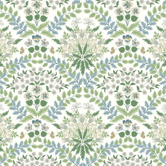 Обои York RP7323 Bramble Blue / Green