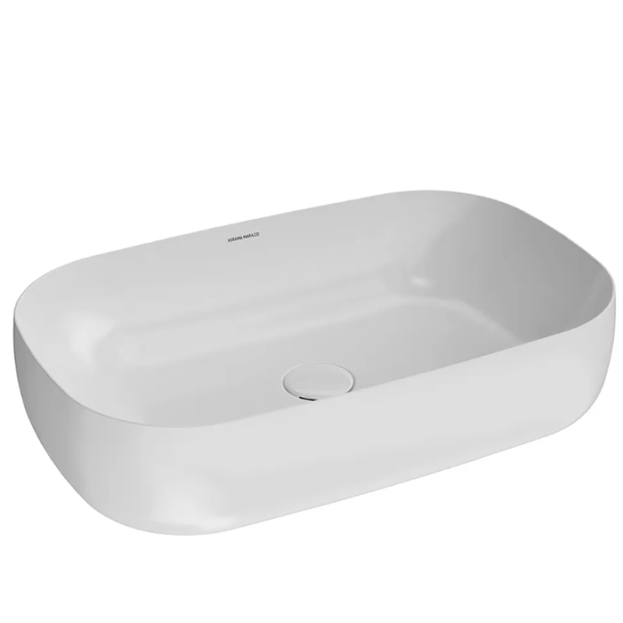 Kerama Marazzi Magica Раковина накладная, 64.5х42см., без отв., цвет: белый глянцевая