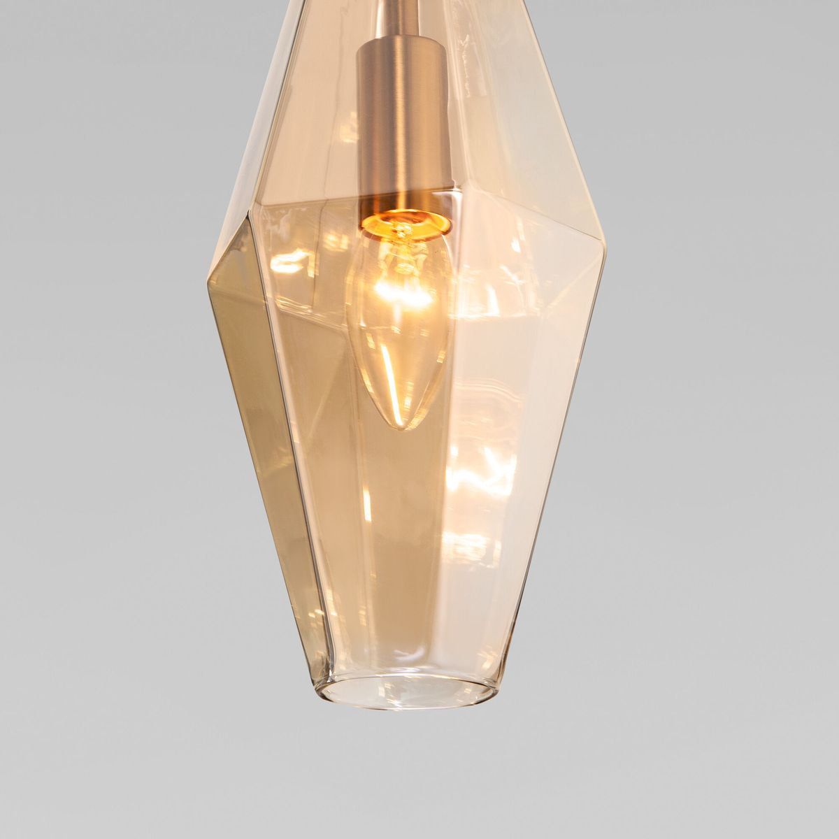 Подвесной светильник Eurosvet Prism 50236/1 янтарный a058957