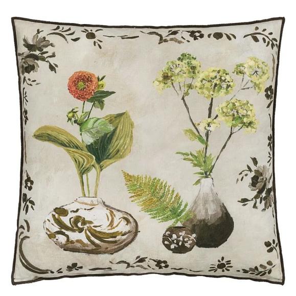 Подушка CCDG1585, Kawana Linen, Sepia, Designers Guild 50 x 50см