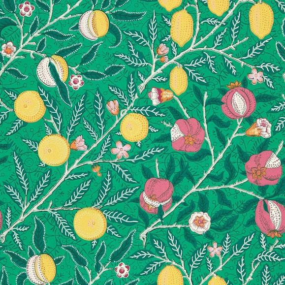 Обои Morris 510018 Fruit Tangled Green