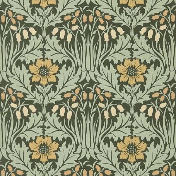 Обои бумажные Morris 217575 коллекции Unfinished Works Wallpaper