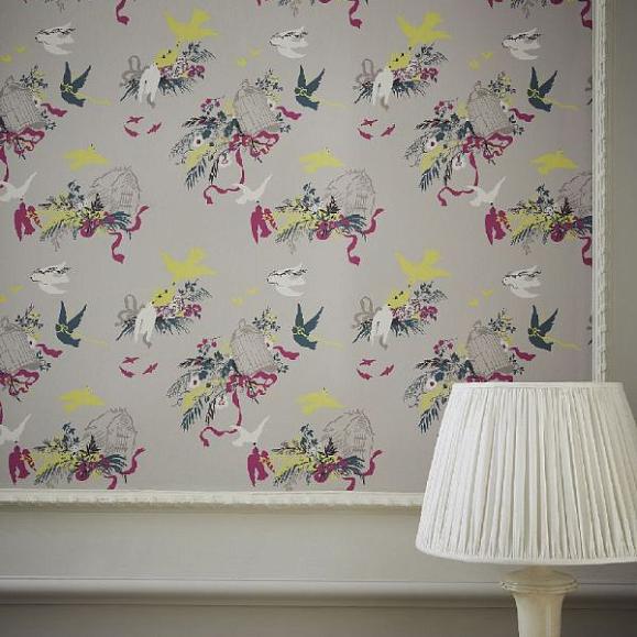 Обои Little Greene 0263VOFRENC Volières French Grey