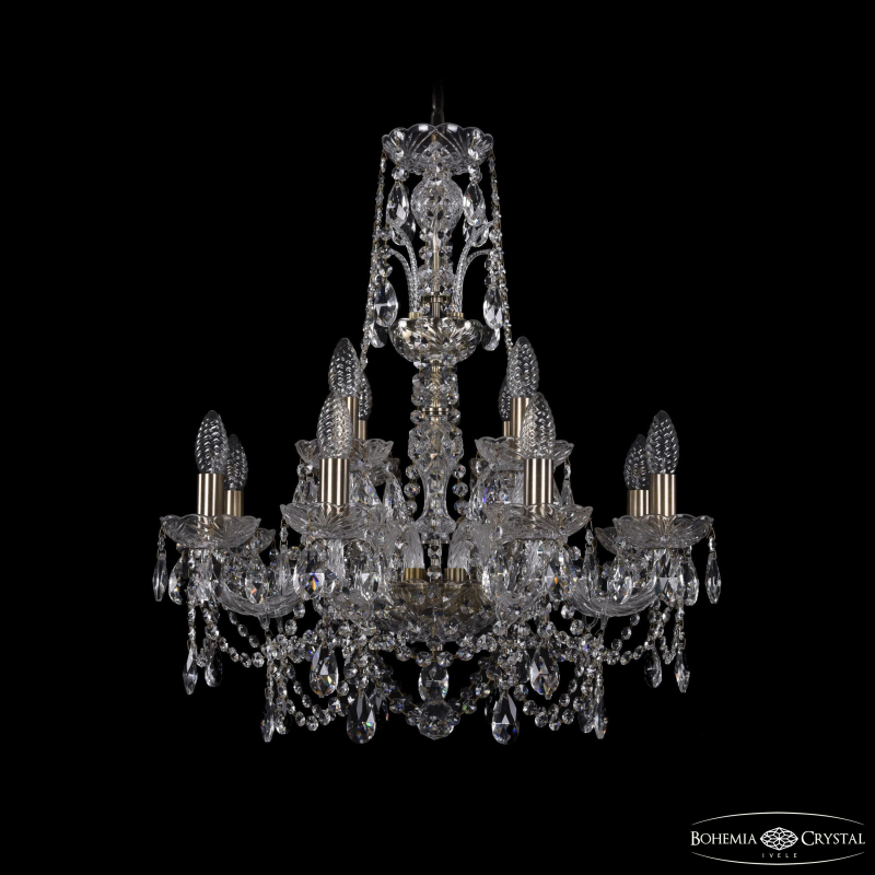 Подвесная люстра Bohemia Ivele Crystal 1411/8+4/195/XL-65 Pa