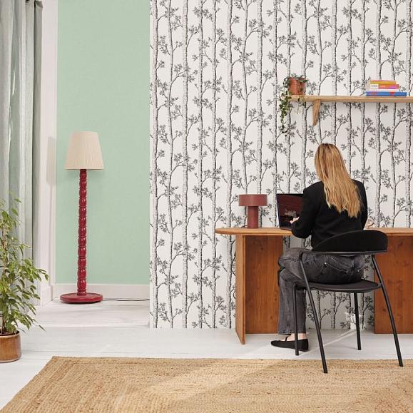 Обои Caselio 106120000 Automne Blanc