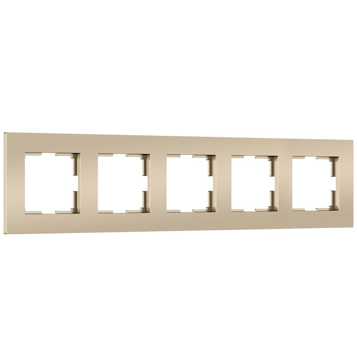 Рамка на 5 постов Werkel Slab (шампань софт) W0052911 4690389218460 a071629