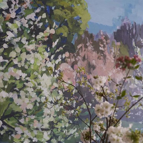 Панно Designers Guild PDG1180/01 Arbre De Printemps Celadon