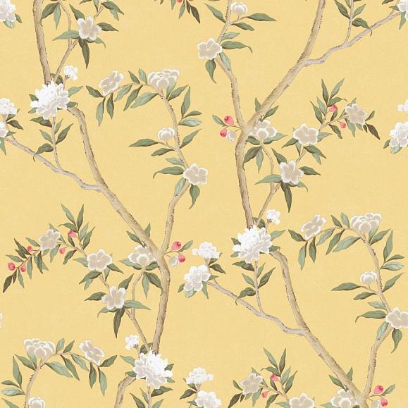 Обои Aura 1900-3 Chinoiserie Yellow