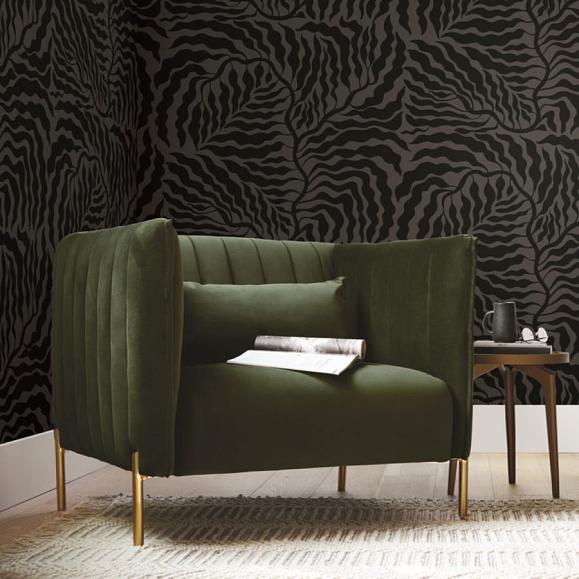 Обои York AG2062 Fern Fronds Black