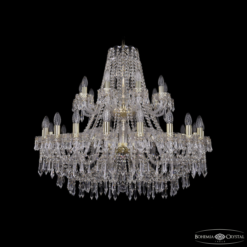 Подвесная люстра Bohemia Ivele Crystal 1403/20+10/360/2d G