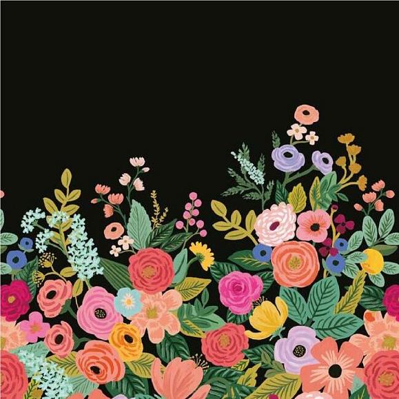 Панно York RI5192M Garden Party Mural Black Multi