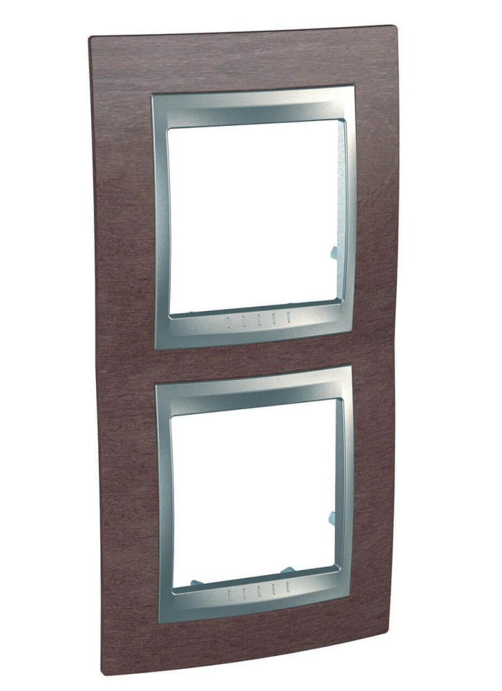 Рамка 2-постовая вертикальная Schneider Electric Unica Top MGU66.004V.0M4