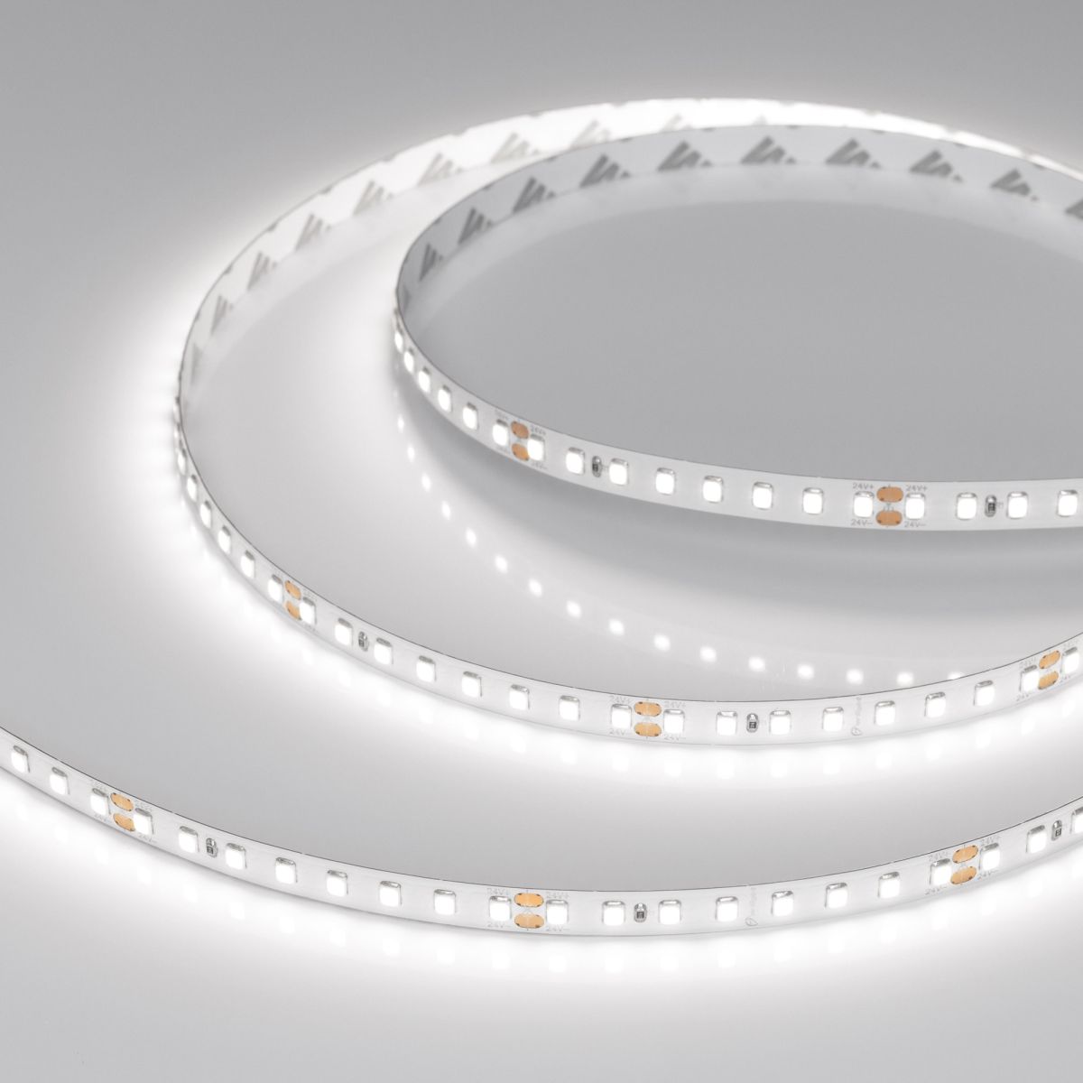 Светодиодная лента Arlight RT-A128-8mm 24V White6000 (10 W/m, IP20, 5m) (высок.эфф.150 лм/Вт) 038755(1)