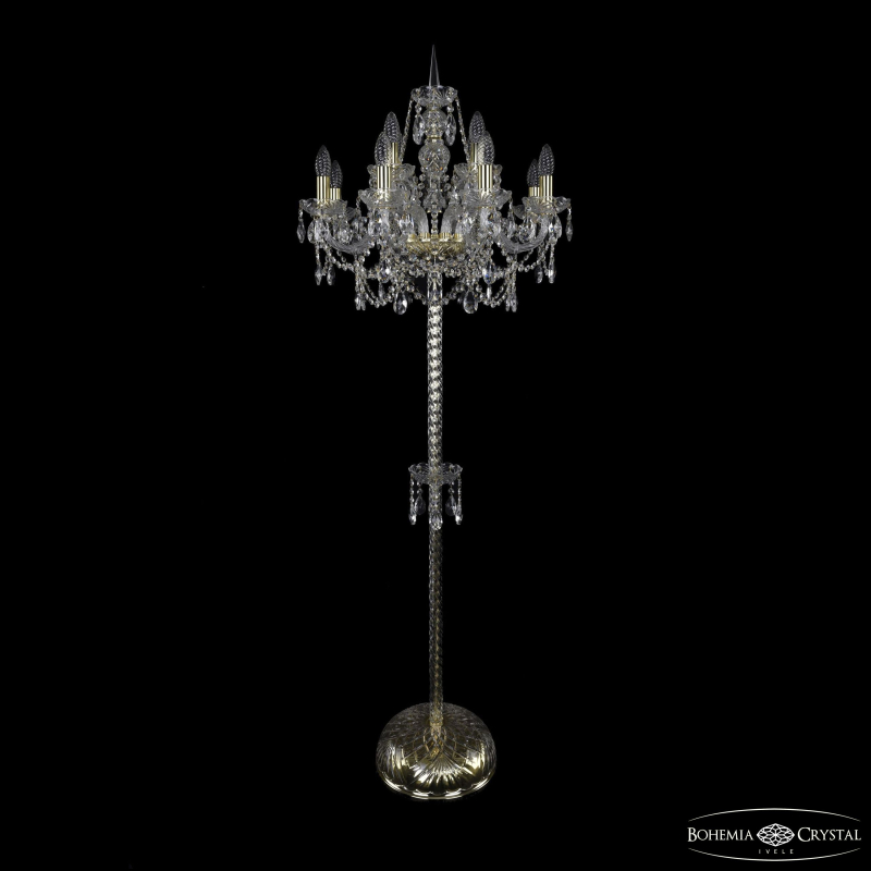 Торшер Bohemia Ivele Crystal 1411T2/8+4/195-170 G