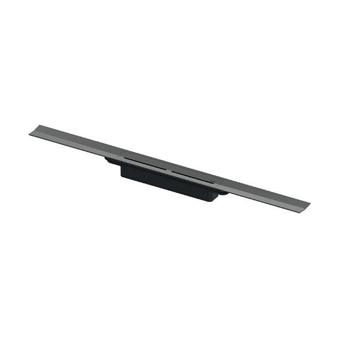 TECEdrainprofile Профиль для душа, 160см, PVD Brushed stainless steel/черный
