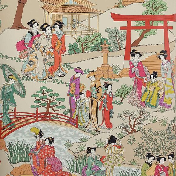 Обои Manuel Canovas 03092-02 Geishas Fuchsia