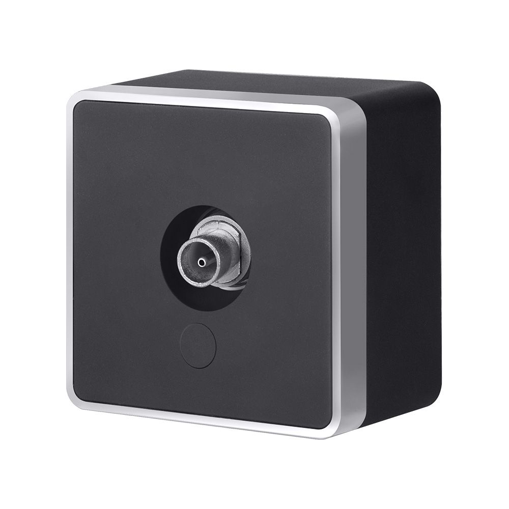 ТВ-розетка оконечная Werkel Gallant (черный с серебром) W5083034 4690389164750 a051158