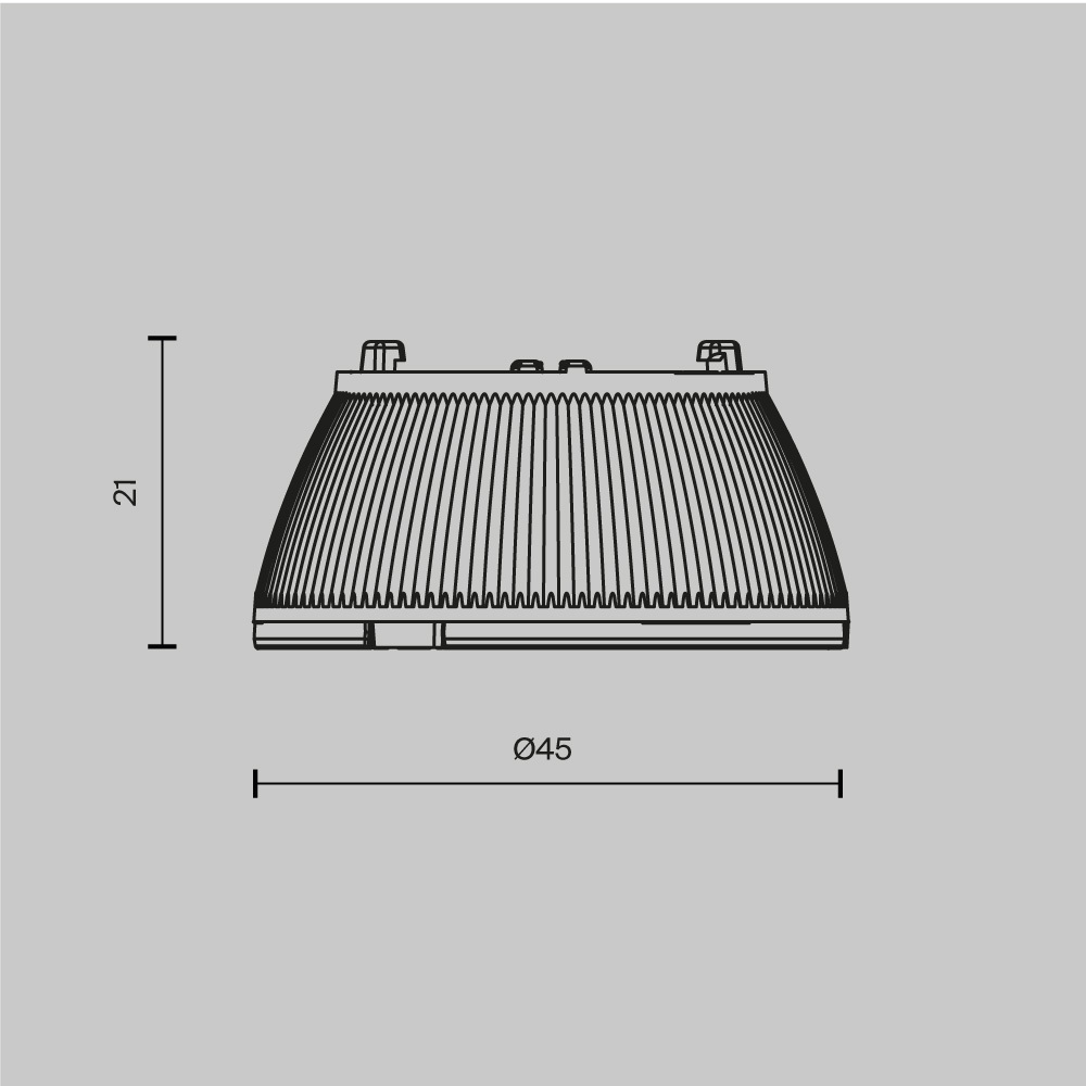 Линза для светильников 15Вт 15° Maytoni Dip Lens001D45-15W