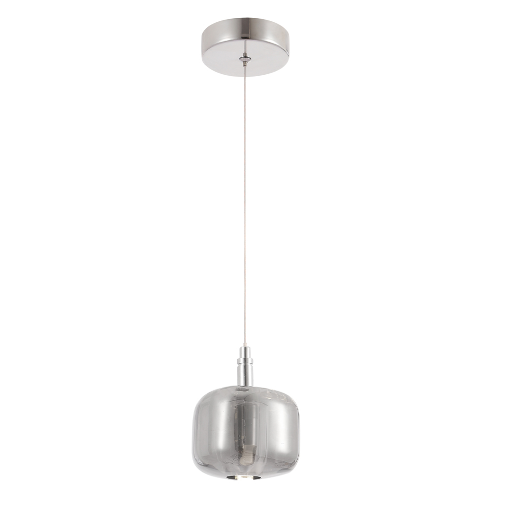 Подвесной светильник Crystal Lux BOX SP1 CHROME/SMOKE