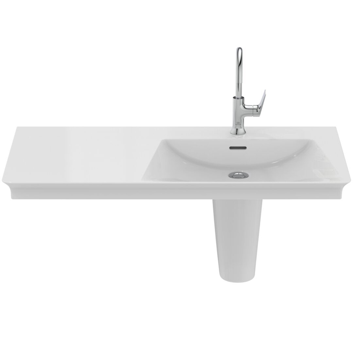 Ideal Standard La Dolce Vita Раковина 106х53.5хh14.5см, подвесная, ассиметричная, Dx, цвет: белый