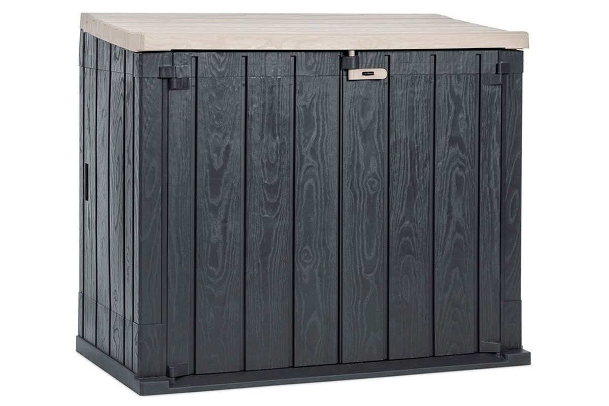 Ящик пластиковый TOOMAX STORA WAY PLUS XL 1270л, антрацит/светло-серый