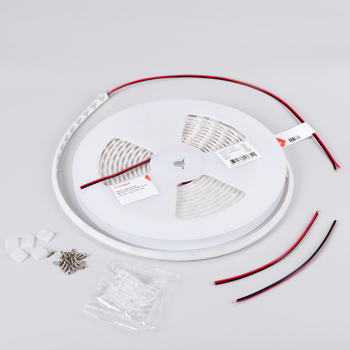 Светодиодная лента герметичная Arlight MICROLED-PW-M288-10mm 24V Day4000 (12 W/m, IP66, 2216, 5m) 046751