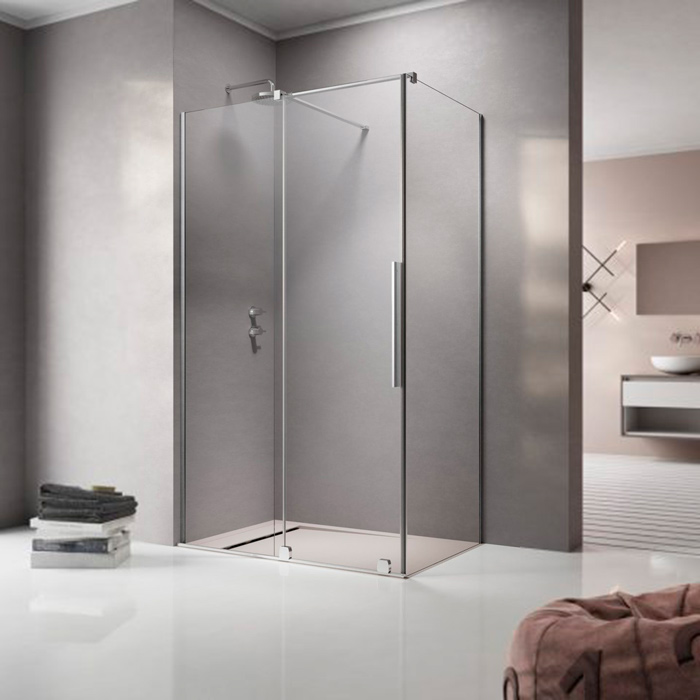 Radaway Furo / Essenza Боковая стенка 100см, стекло прозрачное, покрытие Easy Clean, профиль: хром