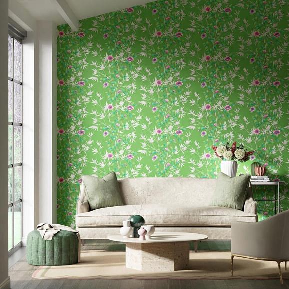 Обои Harlequin 112900 Lady Alford Apple/Magenta
