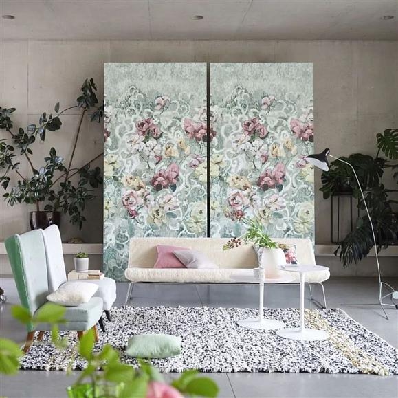 Панно Designers Guild PDG1153/03 Tapestry Flower Eau de Nil