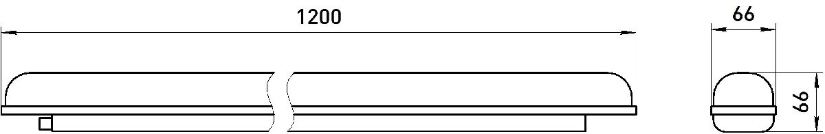 Линейный светильник Эра SPP-202-0-65K-L36 Б0066955