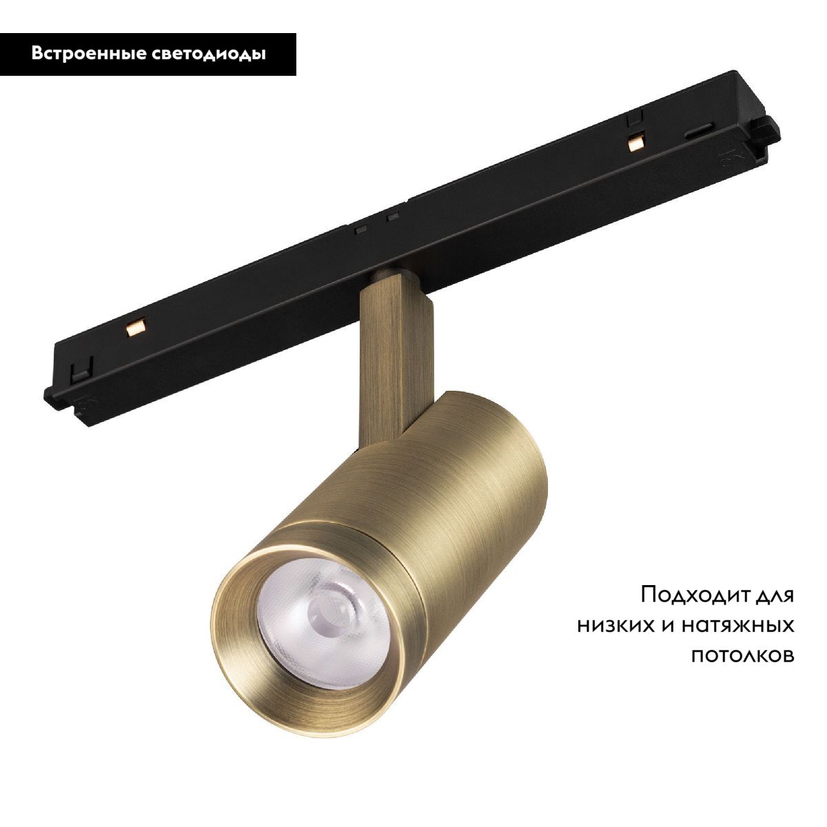 Трековый магнитный светильник Arlight MAG-ORIENT-SPOT-R35-6W Day4000 (BR, 24 deg, 48V) 045063