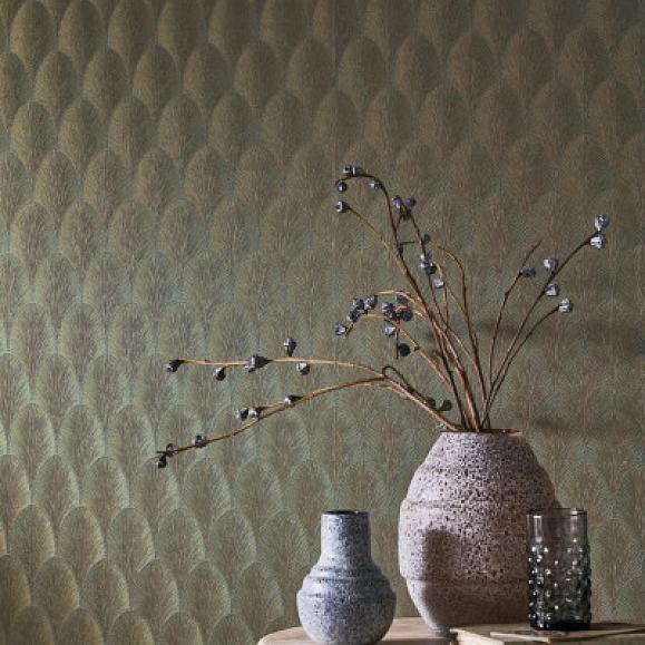 Обои Casamance 75781834 Tourmaline Vert de gris