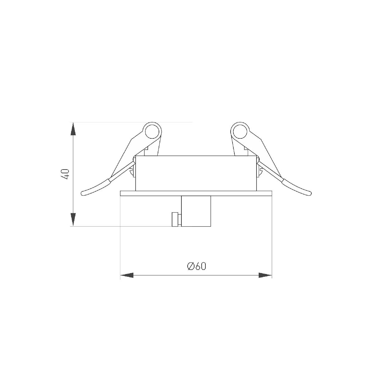 Чаша потолочная встраиваемая Arlight SPX-CANOPY-R60-C6.5 (WH) 046007