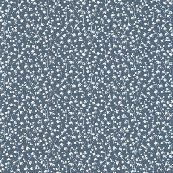 Обои Casadeco 89246435 Lily Of The Valley Bleu nuit