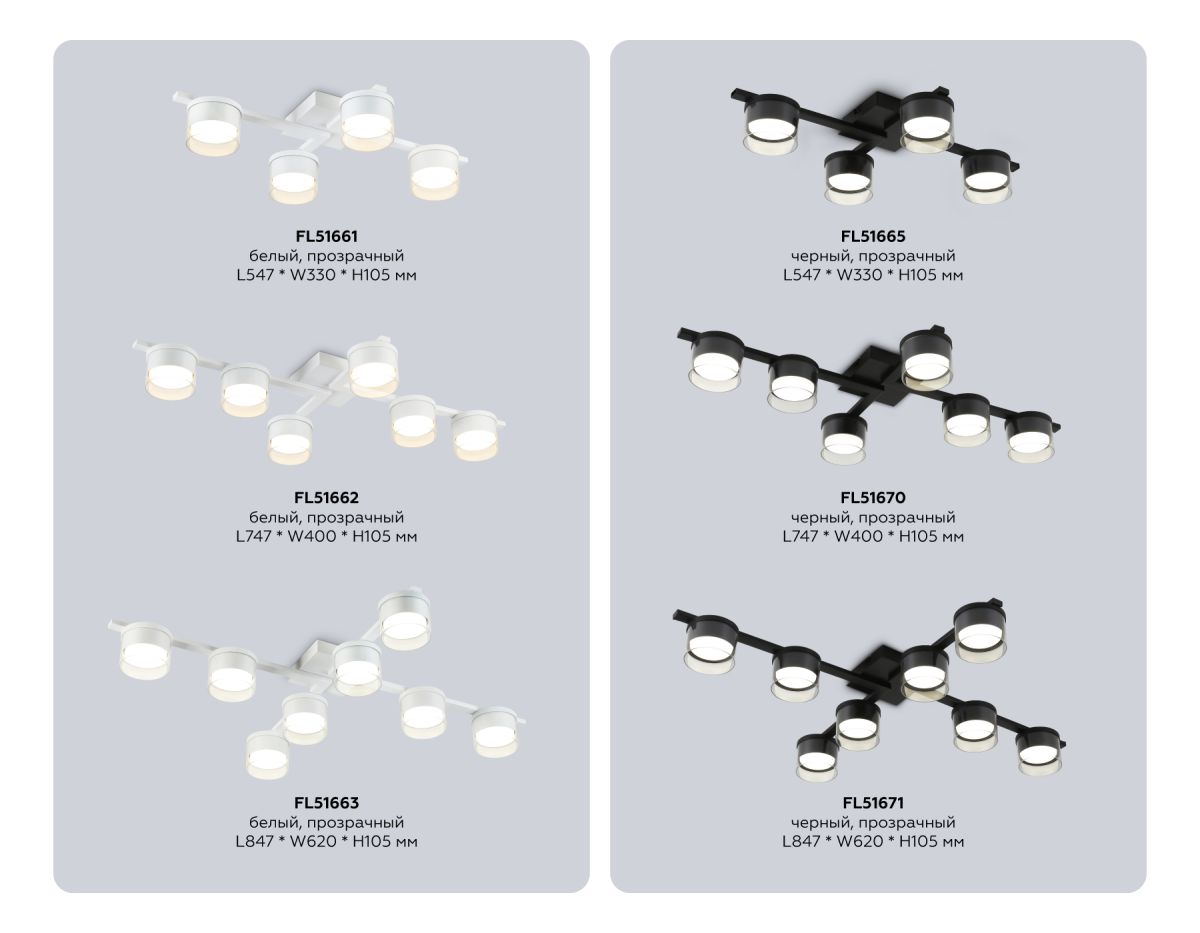 Потолочный светильник Ambrella Light Comfort FL51671
