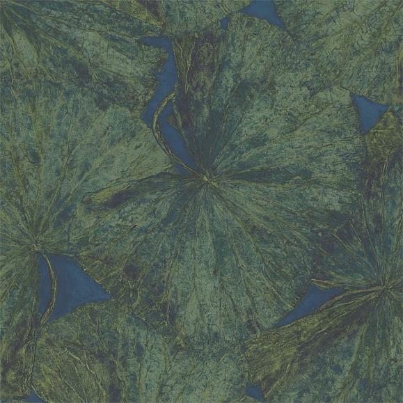 Панно Zoffany 312725 Taisho Lotus Malachite/Lapis