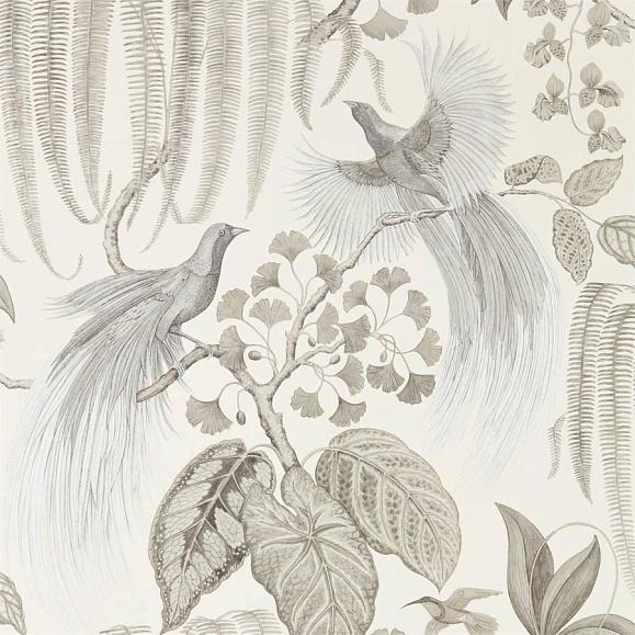 Обои Sanderson 216652 Bird of Paradise Linen
