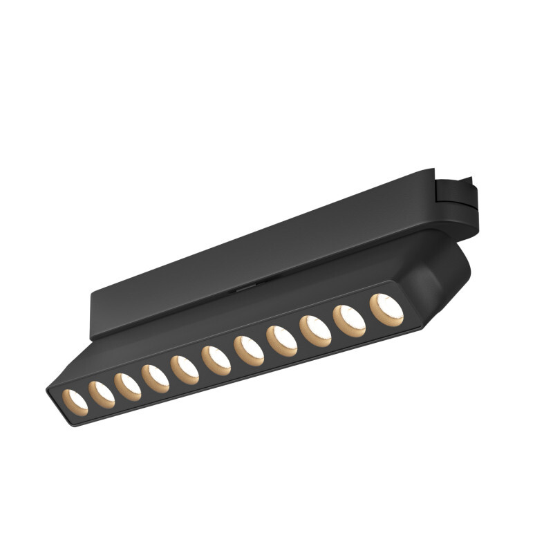 Трековый магнитный однофазный светильник Denkirs Air grill DK5338-BK