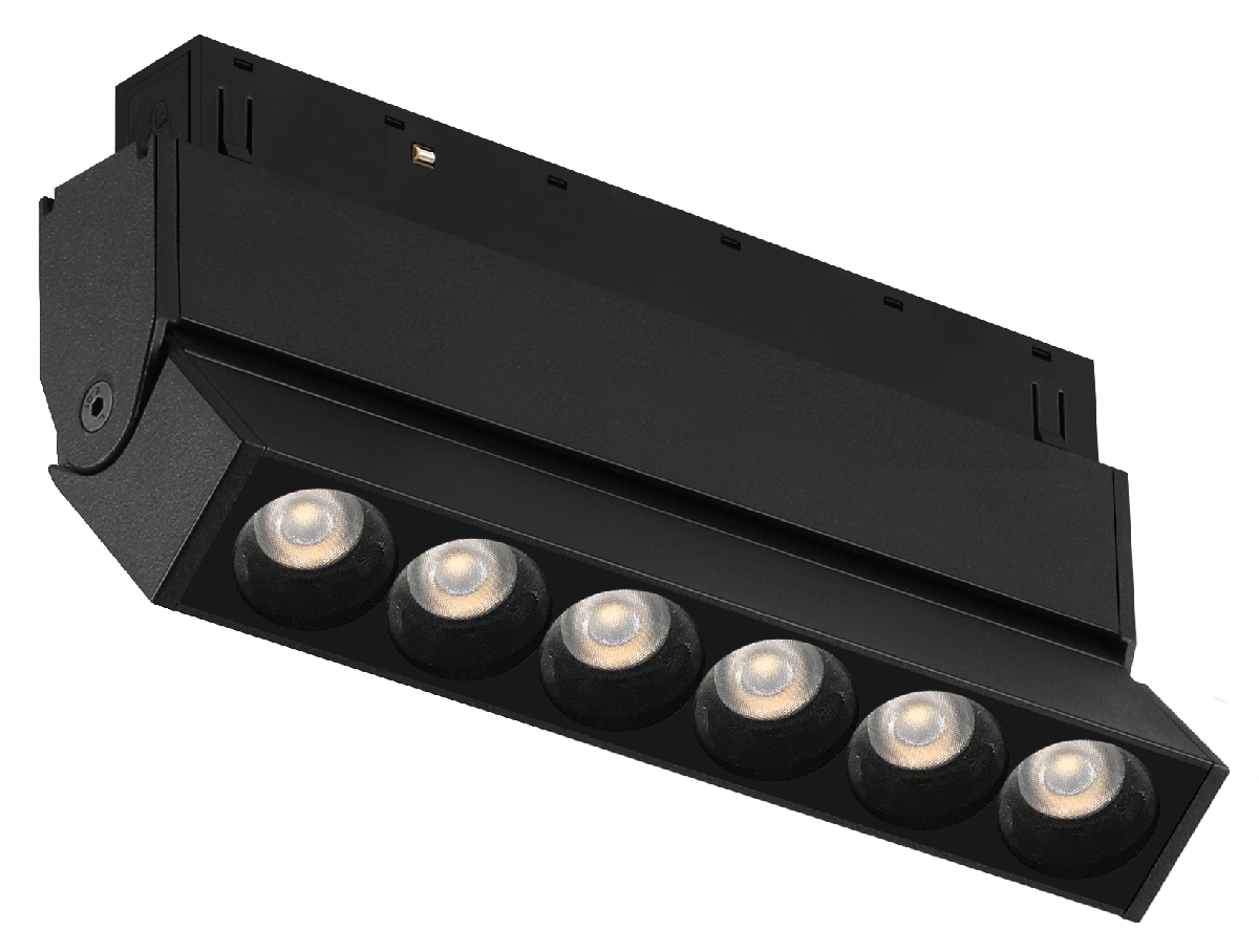 Трековый магнитный светильник iLedex Vision 4822-003-L120-6W-38DG-3000K-BK
