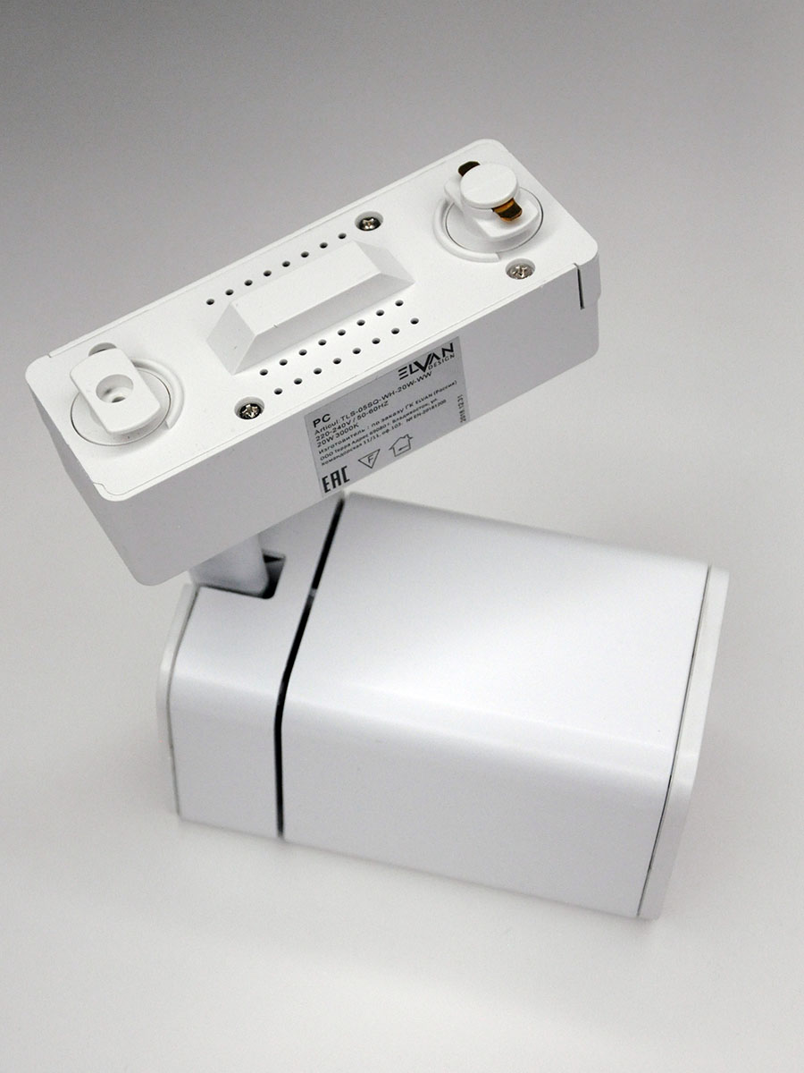 Трековый светильник Elvan ST-05SQ-20W-NH-Wh