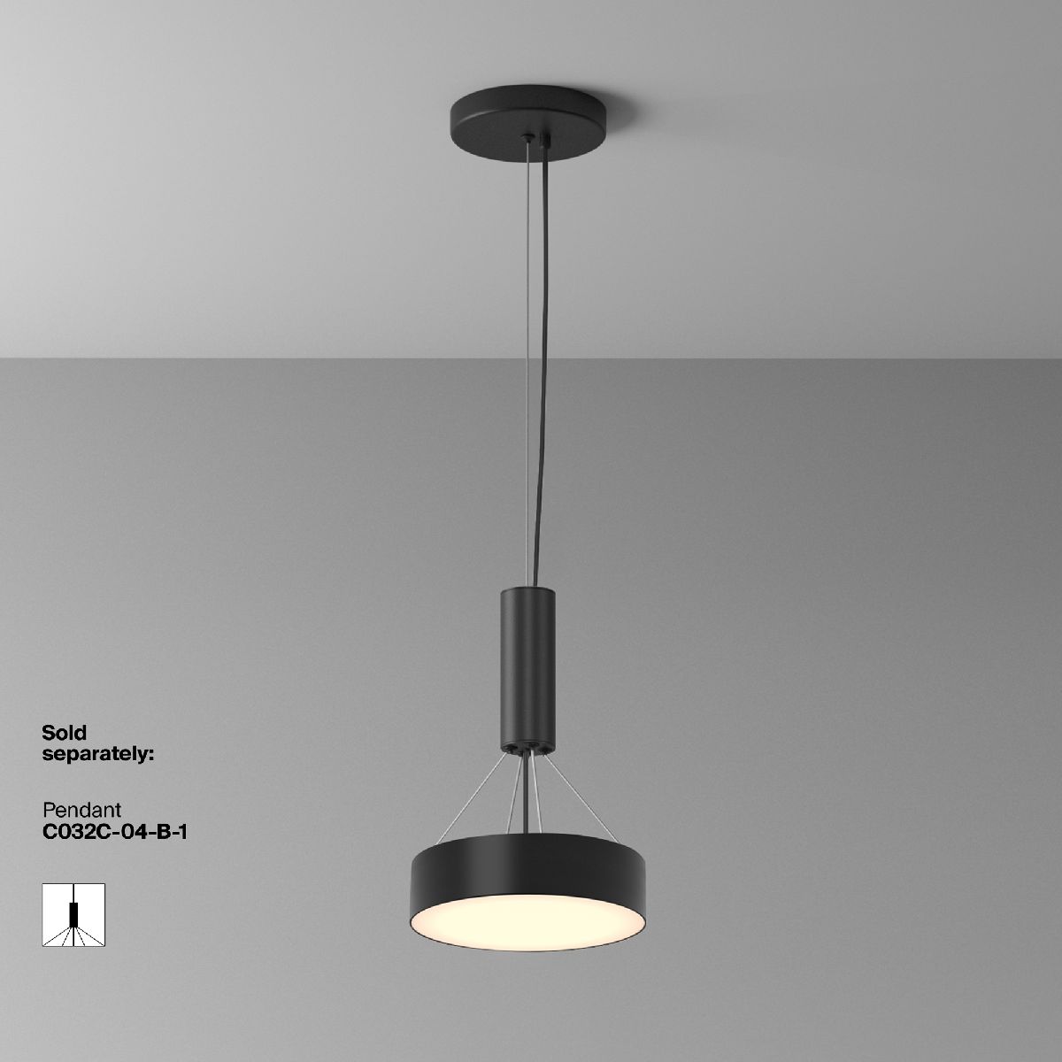 Накладной светильник Maytoni Zon C032CL-24W3K-RD-B