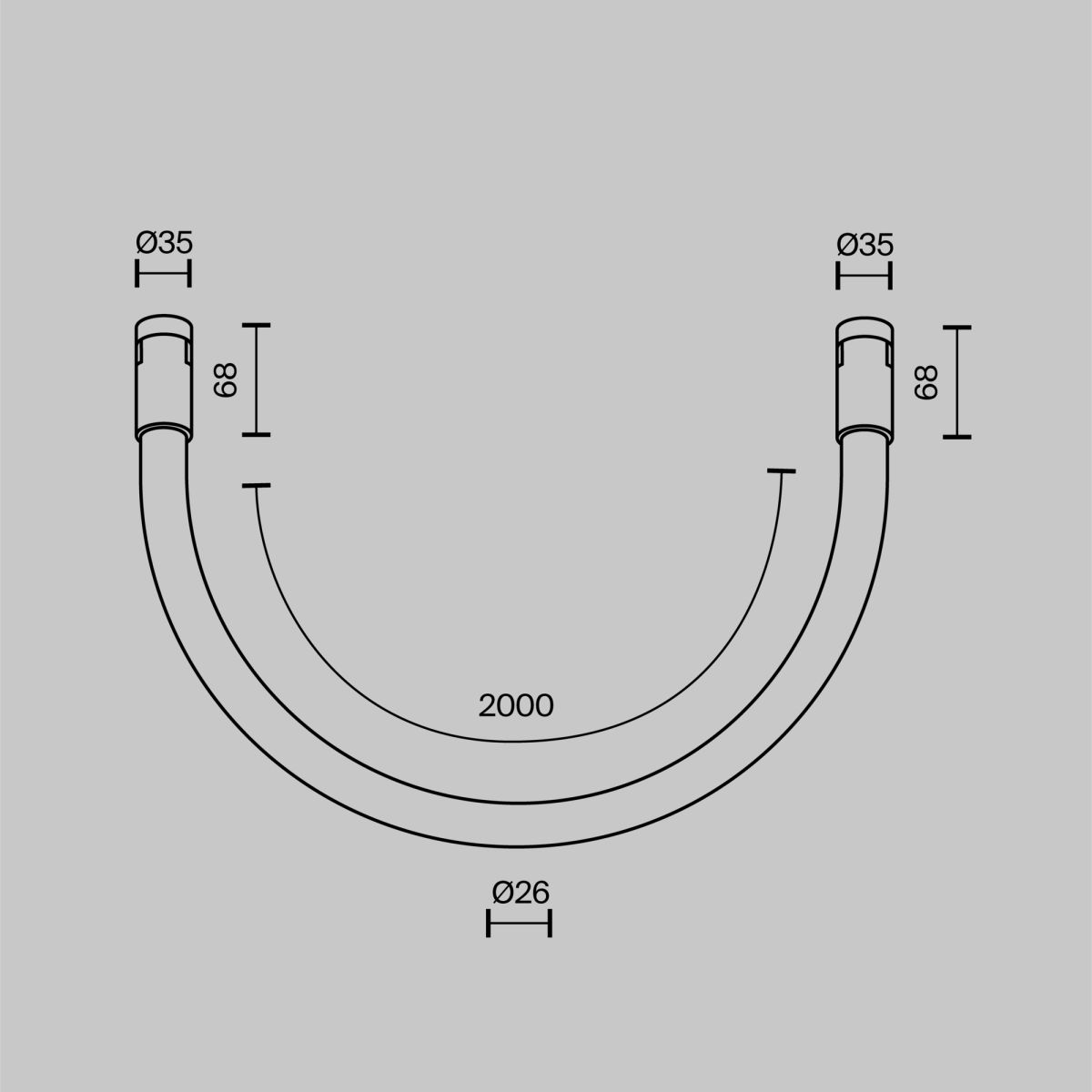 Трековый магнитный светильник Maytoni Technical Tau Flarity TR154-1-27W3K-PT
