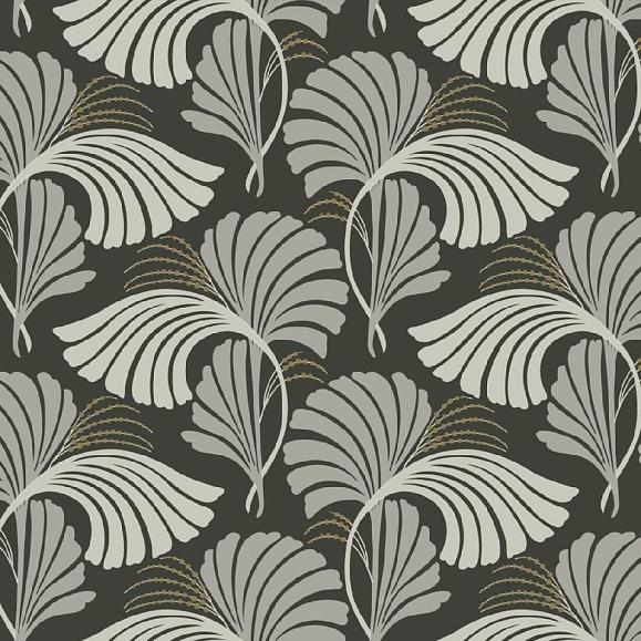 Обои York DT5134 Dancing Leaves Black