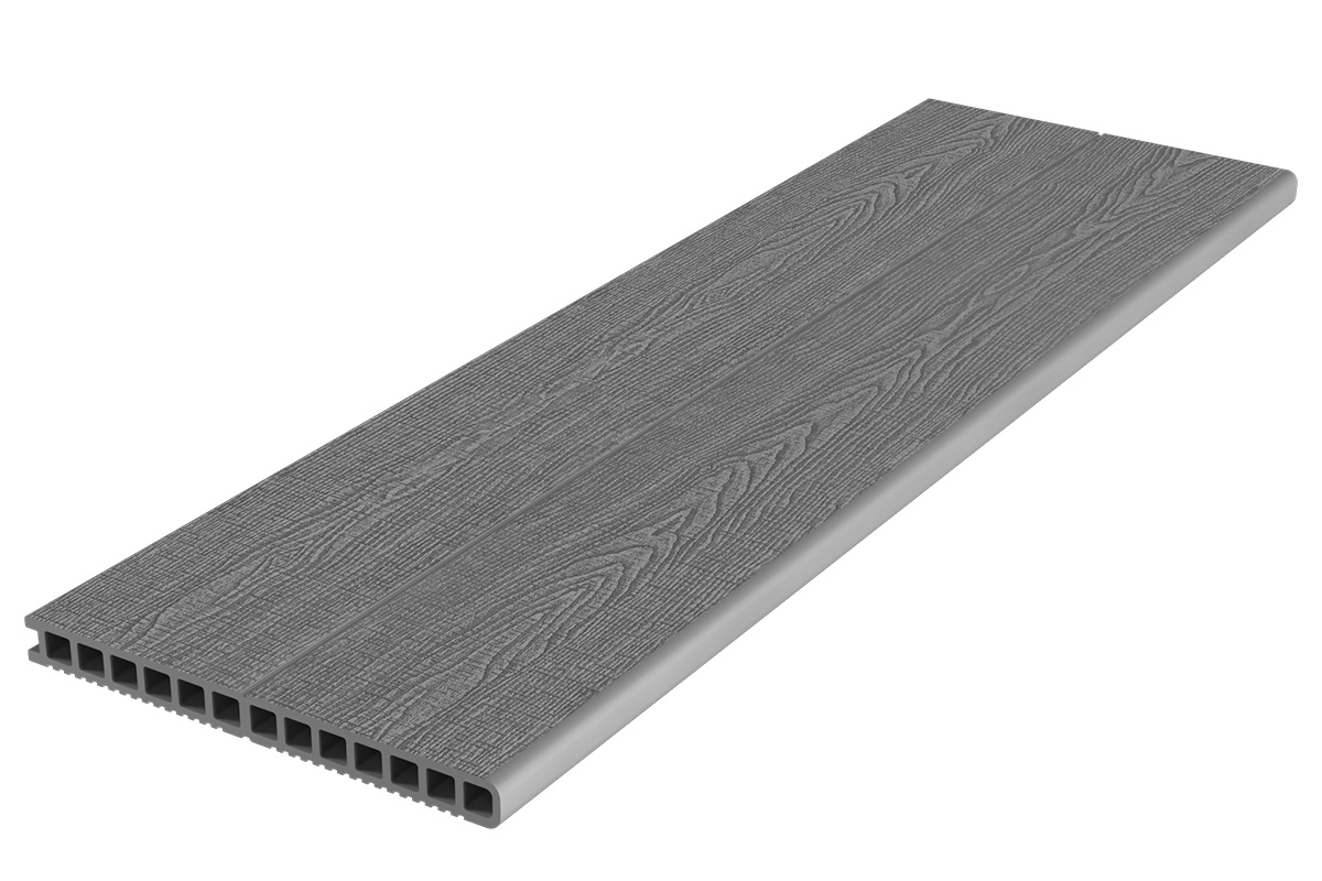 Ступень ДПК Deckron Woodlike 317*28*4000мм, серый