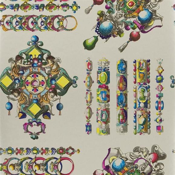 Обои Christian Lacroix PCL020/08 La Main au Collet Zinc