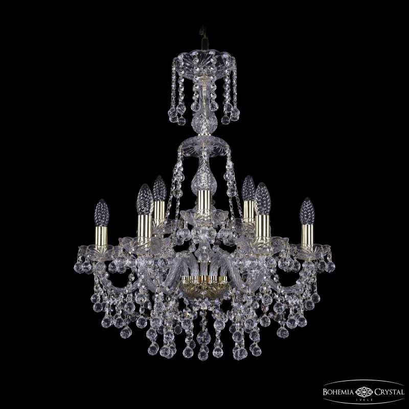 Подвесная люстра Bohemia Ivele Crystal 1409/6+3/195/XL-68 G